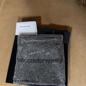 Alexander Wang Silver Rhinestone Mesh